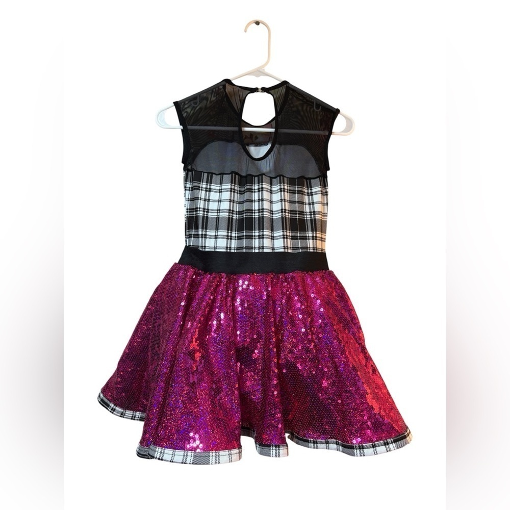 Weissman Black Plaid and Pink Sequin Kids Costume - Picture 3 of 8